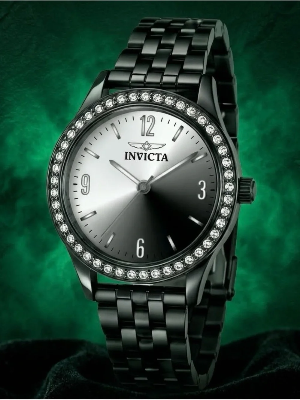 Invicta Celestial Lady Moving Gemstones Rose Gold Plated Mother Of Pearl Luxe!